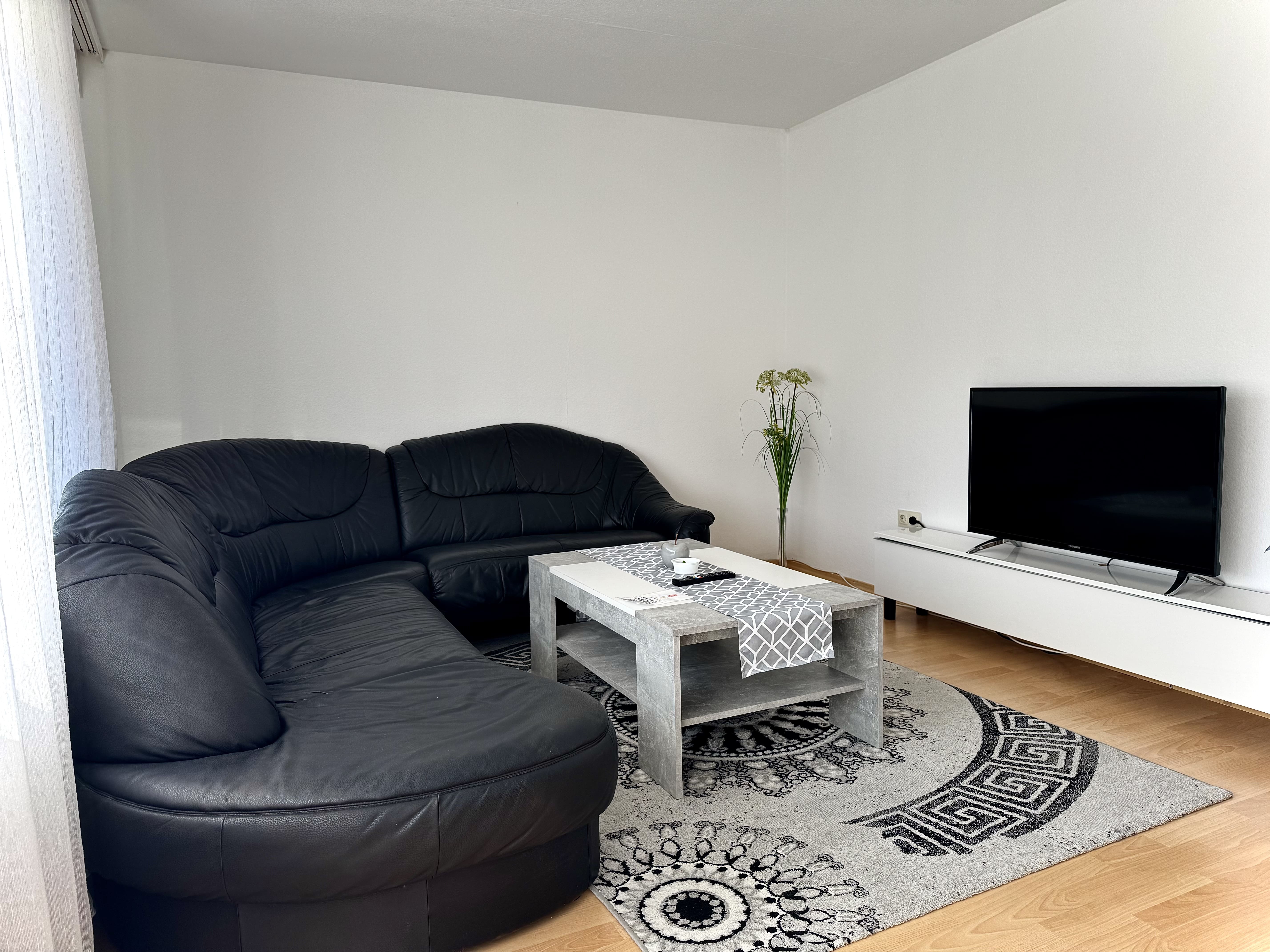 Gemütliches Wohnzimmer der Ferienwohnung